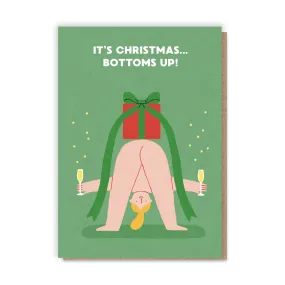 Festive Bottoms Up card