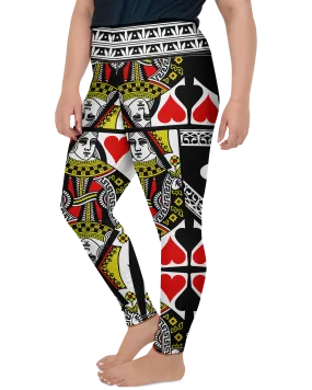 Queen of Hearts Plus Size Leggings