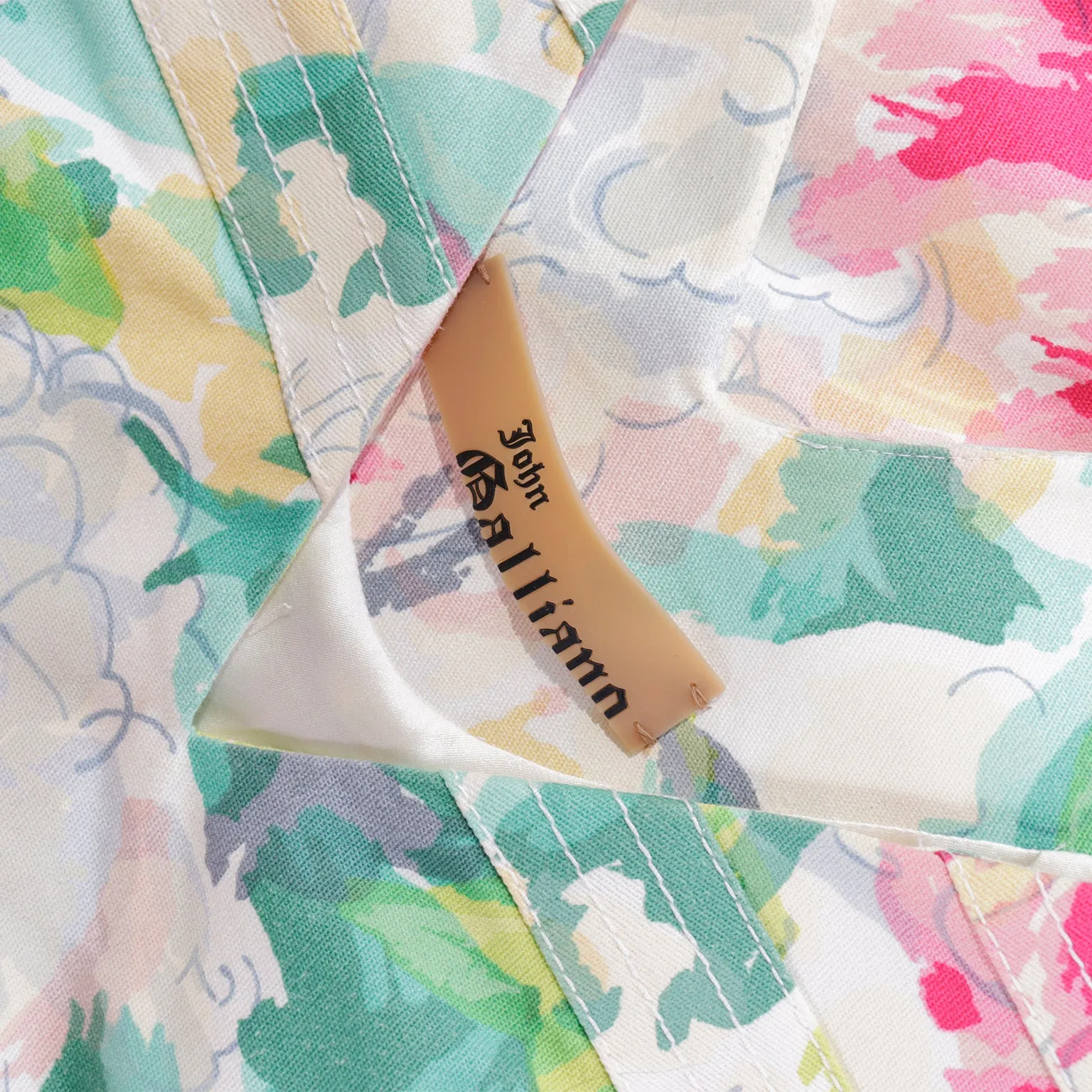 S/S 2005 John Galliano Pastel Floral Sleeveless Dress